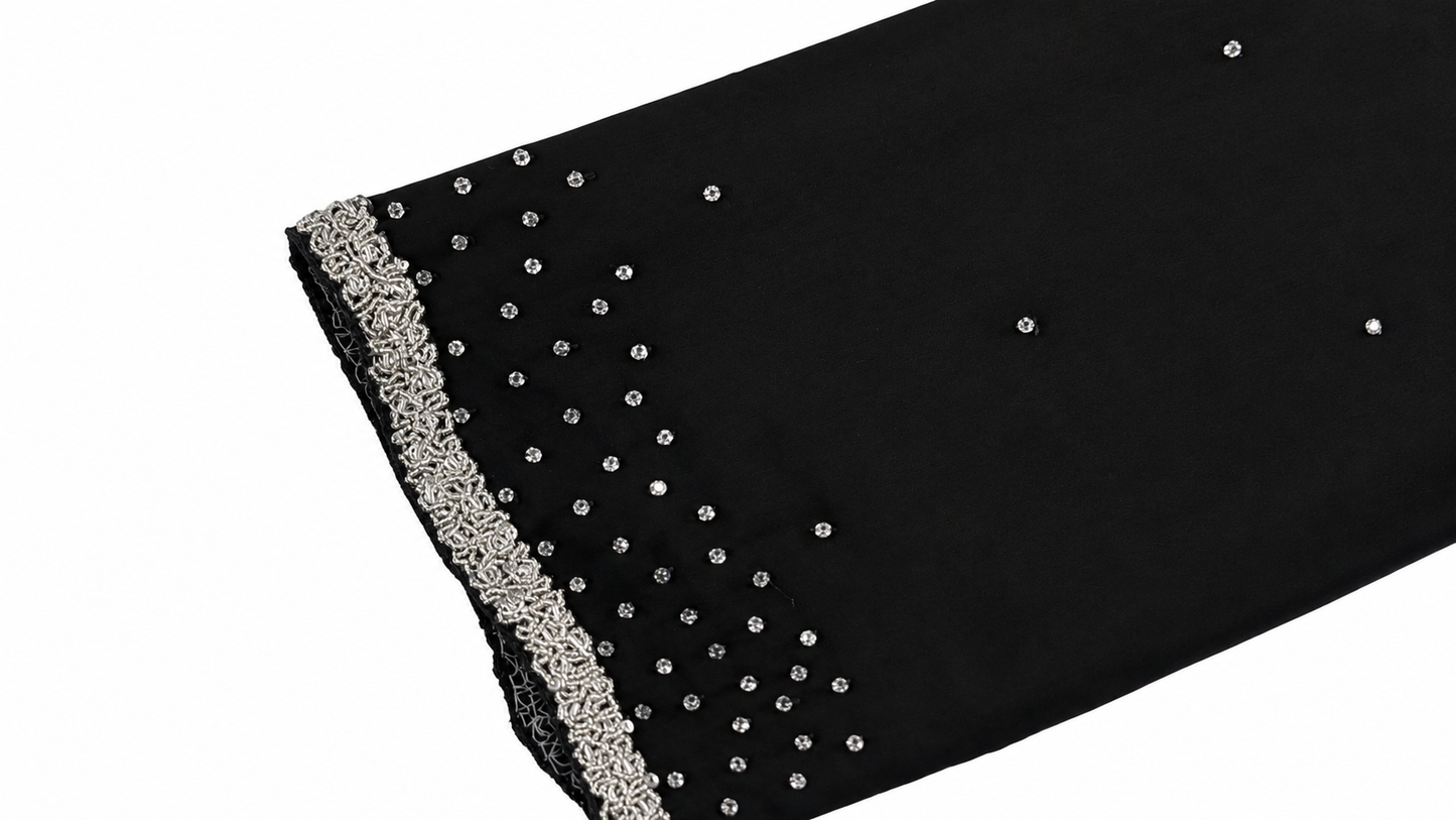 Black Crystal Abaya