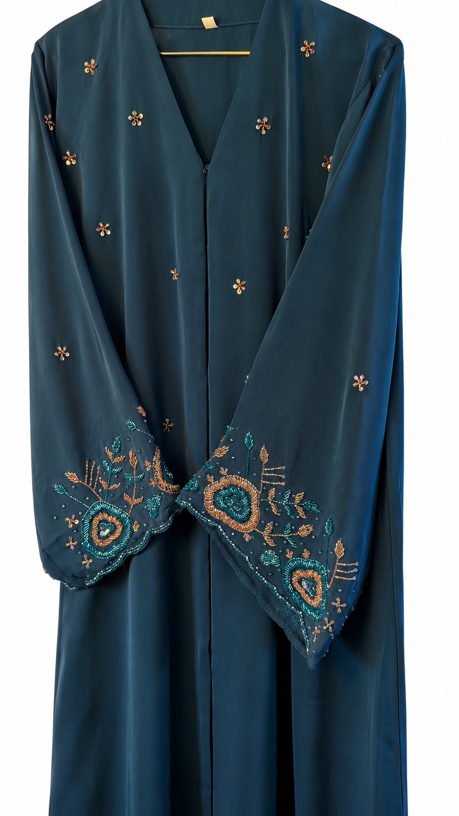 Teal Blossom Abaya