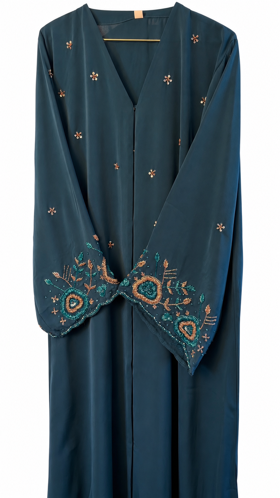 Teal Blossom Abaya