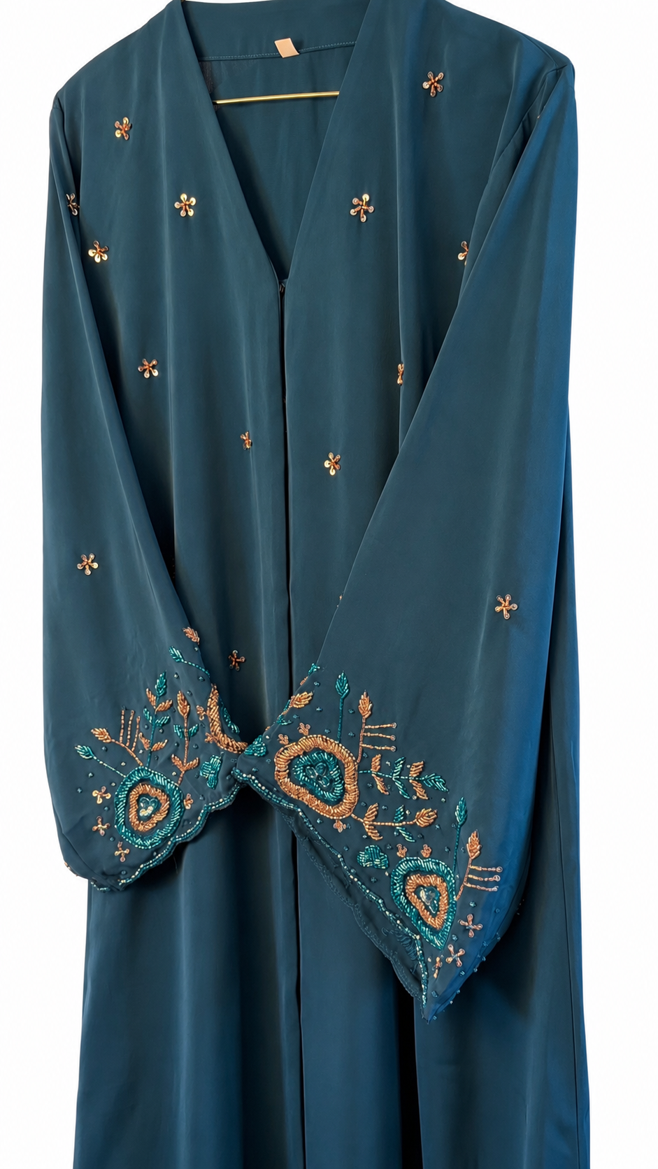 Teal Blossom Abaya