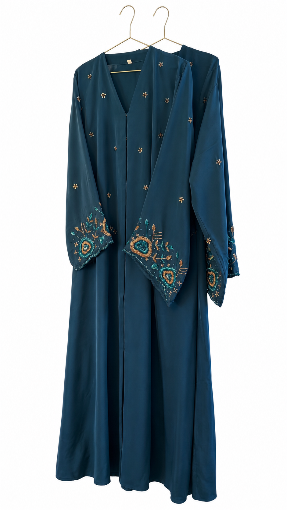 Teal Blossom Abaya